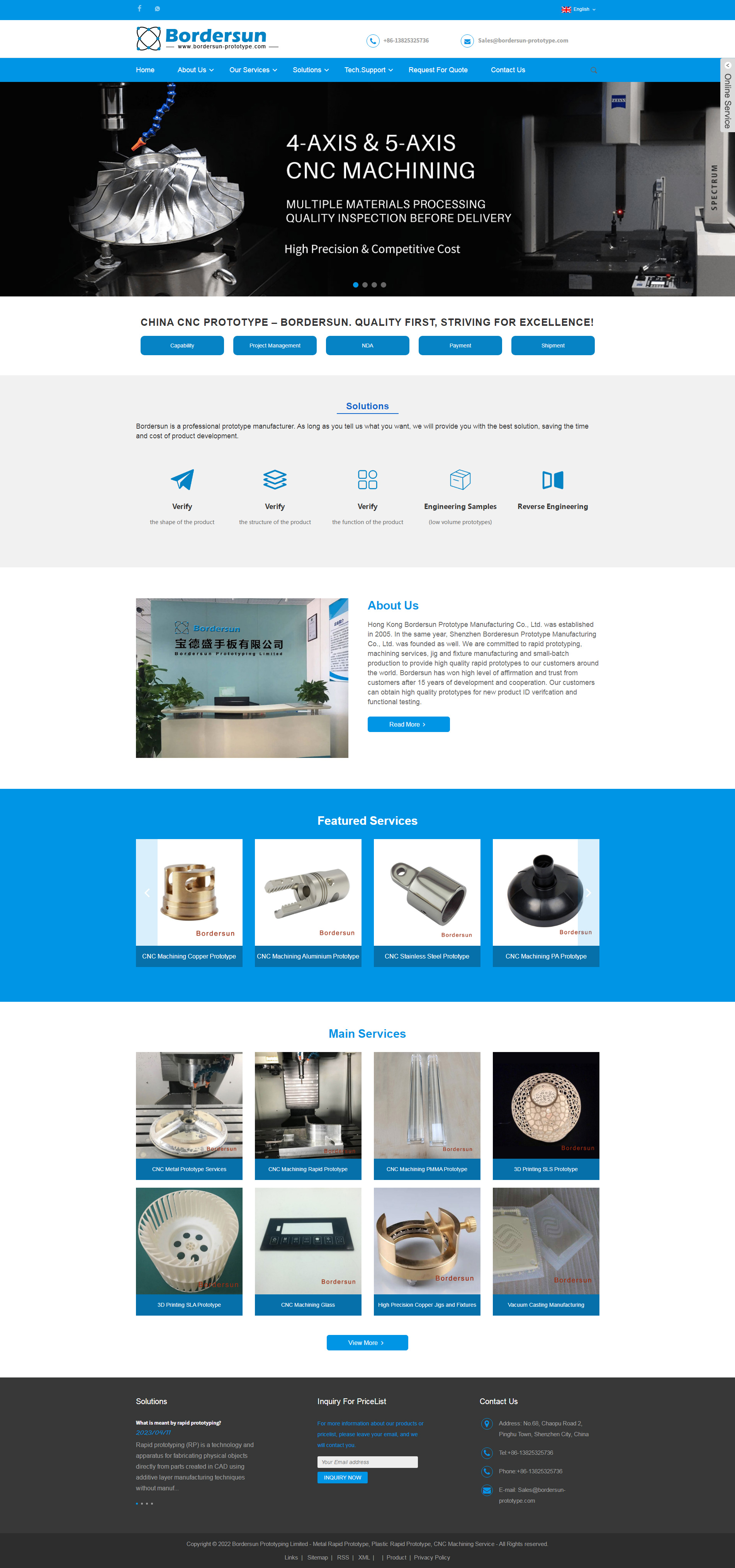 外贸数控行业网站建例香港Bordersun网站首页设计效果图